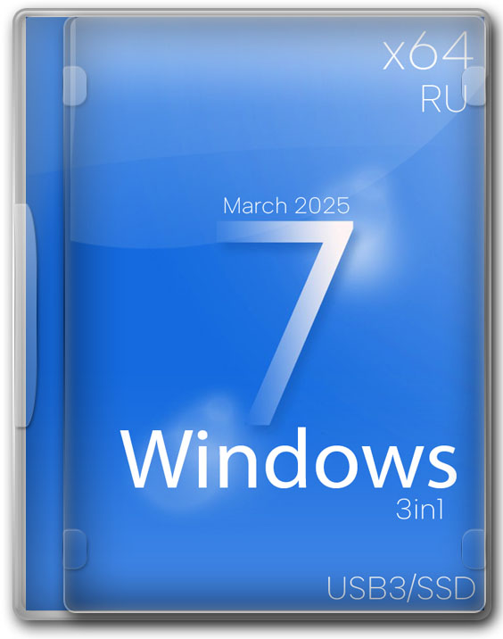 Windows 7 с обновлениями x64 Pro/Ultimate 2025 на русском